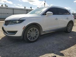 Salvage cars for sale from Copart Mercedes, TX: 2016 Lincoln MKX Reserve