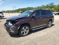 Salvage cars for sale at Greenwell Springs, LA auction: 2012 Toyota Highlander Limited