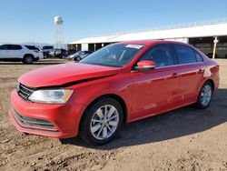 Salvage cars for sale from Copart Phoenix, AZ: 2015 Volkswagen Jetta SE