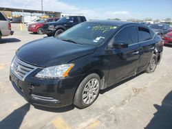 Salvage cars for sale at Grand Prairie, TX auction: 2015 Nissan Sentra S