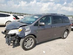 Salvage cars for sale at Houston, TX auction: 2015 Toyota Sienna XLE