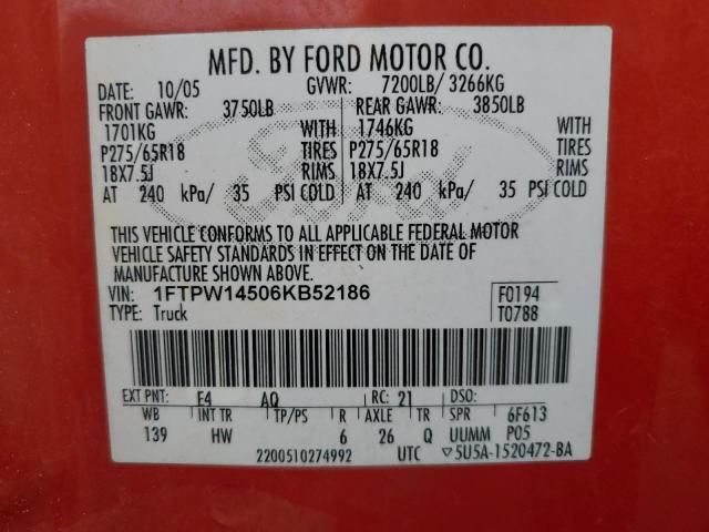 2006 Ford F150 Supercrew