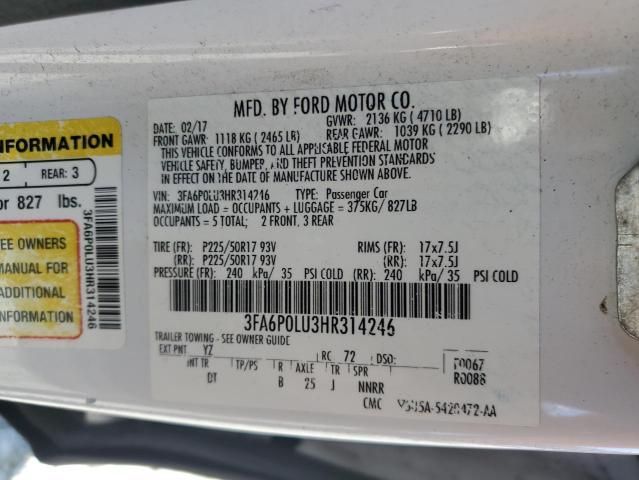 2017 Ford Fusion SE Hybrid