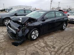 Salvage cars for sale at Chicago Heights, IL auction: 2019 Hyundai Ioniq Blue