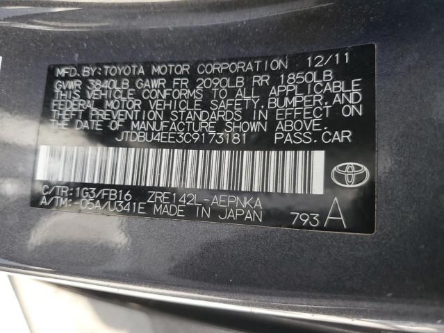 2012 Toyota Corolla Base