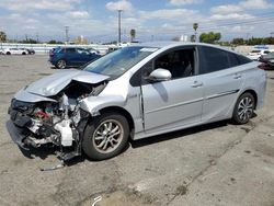 Salvage cars for sale from Copart Colton, CA: 2021 Toyota Prius Prime LE