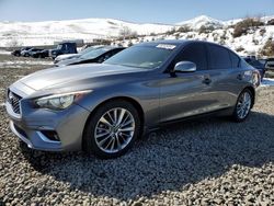 Salvage cars for sale at Reno, NV auction: 2018 Infiniti Q50 Luxe