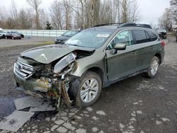 Salvage cars for sale from Copart Portland, OR: 2016 Subaru Outback 2.5I Premium