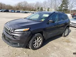 Salvage cars for sale at North Billerica, MA auction: 2016 Jeep Cherokee Latitude