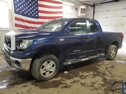 Salvage cars for sale from Copart Lyman, ME: 2008 Toyota Tundra Double Cab