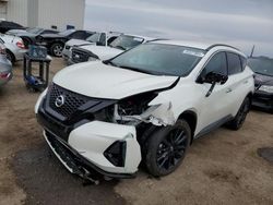 Salvage cars for sale at Tucson, AZ auction: 2022 Nissan Murano SV