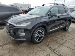Salvage cars for sale at Chicago Heights, IL auction: 2020 Hyundai Santa FE Limited