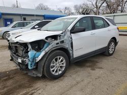 Salvage cars for sale at Wichita, KS auction: 2018 Chevrolet Equinox LS