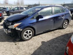 Salvage cars for sale at Arlington, WA auction: 2015 Toyota Prius