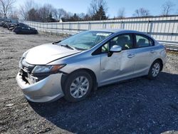 Honda salvage cars for sale: 2012 Honda Civic LX