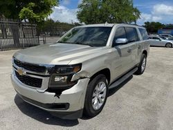 Chevrolet Suburban salvage cars for sale: 2016 Chevrolet Suburban K1500 LT