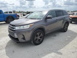 Salvage cars for sale at Arcadia, FL auction: 2019 Toyota Highlander LE