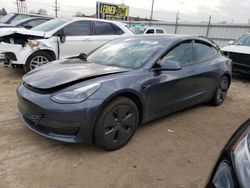 Salvage cars for sale at Chicago Heights, IL auction: 2022 Tesla Model 3