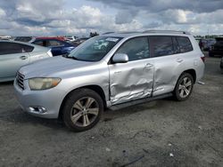 Salvage cars for sale at Antelope, CA auction: 2008 Toyota Highlander Sport