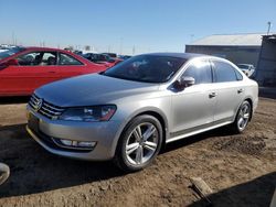 Salvage cars for sale from Copart Brighton, CO: 2013 Volkswagen Passat SEL