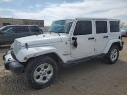 Salvage cars for sale from Copart Kansas City, KS: 2014 Jeep Wrangler Unlimited Sahara