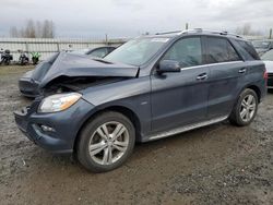 Vehiculos salvage en venta de Copart Arlington, WA: 2012 Mercedes-Benz ML 350 4matic