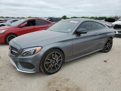 Salvage cars for sale from Copart San Antonio, TX: 2017 Mercedes-Benz C 43 4matic AMG