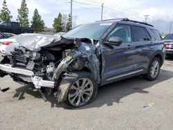 Salvage cars for sale from Copart Rancho Cucamonga, CA: 2022 Ford Explorer XLT