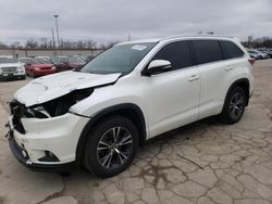 Salvage cars for sale at Fort Wayne, IN auction: 2016 Toyota Highlander XLE