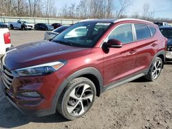 Salvage cars for sale from Copart Leroy, NY: 2016 Hyundai Tucson Limited