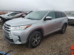 Toyota Highlander salvage cars for sale: 2019 Toyota Highlander LE