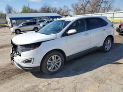 Salvage cars for sale at Wichita, KS auction: 2015 Ford Edge SEL