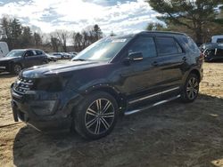 Salvage cars for sale at North Billerica, MA auction: 2016 Ford Explorer XLT