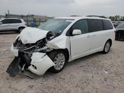 Toyota Sienna XLE salvage cars for sale: 2015 Toyota Sienna XLE