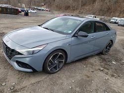 Salvage cars for sale from Copart Marlboro, NY: 2022 Hyundai Elantra N Line