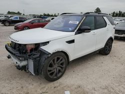 Salvage cars for sale at Houston, TX auction: 2017 Land Rover Discovery HSE Luxury