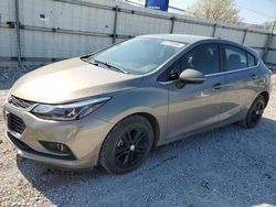 Salvage cars for sale from Copart Walton, KY: 2018 Chevrolet Cruze LT