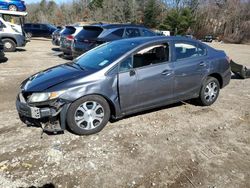 Salvage cars for sale from Copart North Billerica, MA: 2013 Honda Civic Hybrid