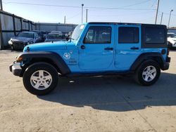 Jeep salvage cars for sale: 2017 Jeep Wrangler Unlimited Sport