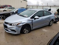 Salvage cars for sale at Haslet, TX auction: 2017 Chevrolet Cruze LS