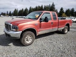 Salvage cars for sale from Copart Graham, WA: 2000 Ford F250 Super Duty