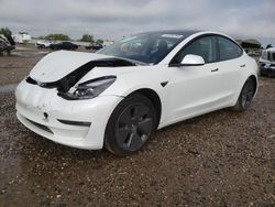 Salvage cars for sale at Houston, TX auction: 2022 Tesla Model 3