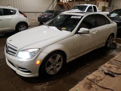 Mercedes-Benz C 300 4matic salvage cars for sale: 2011 Mercedes-Benz C 300 4matic