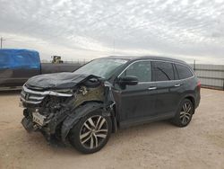 Salvage cars for sale at Andrews, TX auction: 2017 Honda Pilot Touring