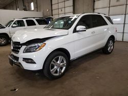 Salvage cars for sale from Copart Blaine, MN: 2015 Mercedes-Benz ML 350 4matic