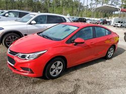 Salvage cars for sale at Harleyville, SC auction: 2017 Chevrolet Cruze LS