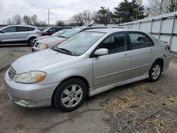 Toyota Corolla CE salvage cars for sale: 2003 Toyota Corolla CE