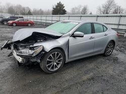 Salvage cars for sale from Copart Grantville, PA: 2017 Acura TLX Tech