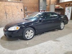 Chevrolet Montecarlo salvage cars for sale: 2007 Chevrolet Monte Carlo LT