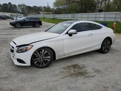 Salvage cars for sale at Fairburn, GA auction: 2018 Mercedes-Benz C 300 4matic